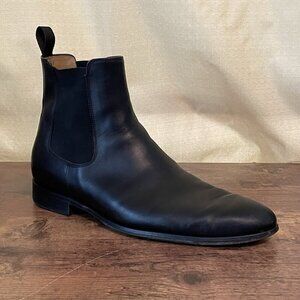 Thomas Bird Mens Eastwood Chelsea Boot Sz 42 US 9 Black Leather Made in Italy